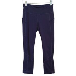 Lululemon Pace Rival Crop 22" Moonphase Purple Grape Color Womens 4